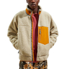 OEM de alta qualidade com z&iacute;per de inverno logotipo personalizado jaqueta de l&atilde; Sherpa masculina de grandes dimens&otilde;es