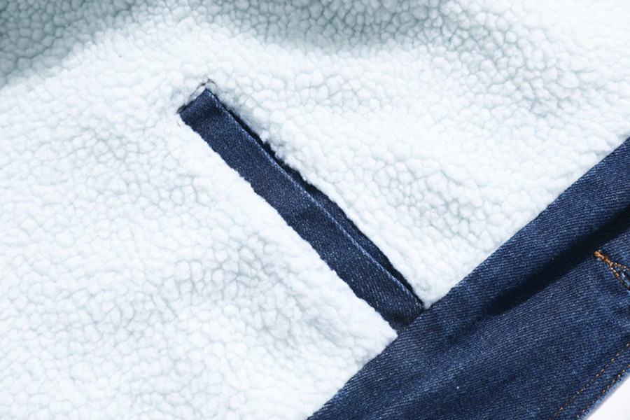 Producent OEM Niestandardowa męska kurtka dżinsowa w stylu casual, luźna, kontrastowa i kolorowa