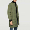 โรงงานตัดเย็บเสื้อผ้า OEM ปรับแต่ง Parka Zip Up Bomber Longline Coat Men Winter Coat Men's