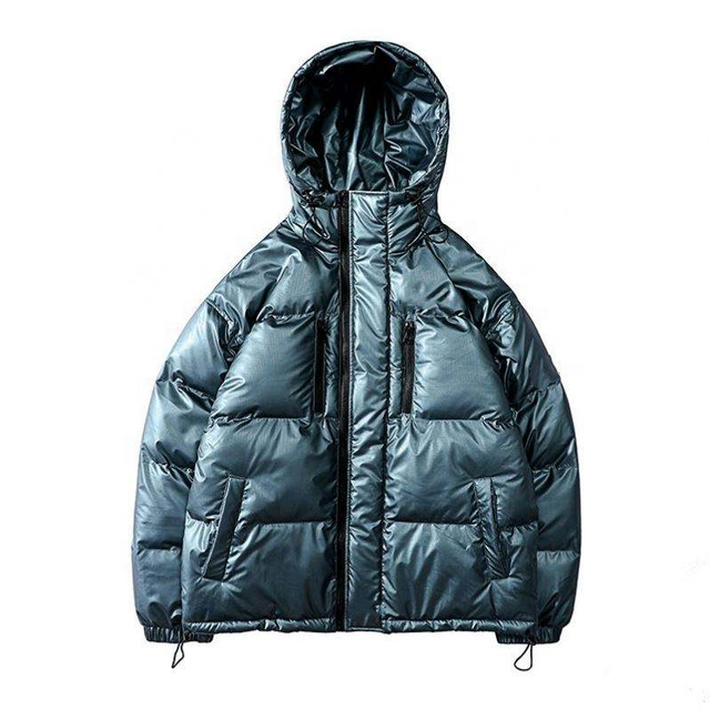 ຜູ້ຜະລິດ OEM Custom Men's Down Pure Color Simple Hooded Cotton Coat Jacket