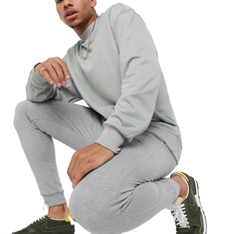 OEM h&oslash;jkvalitets fleece-sweatshirt i overst&oslash;rrelse til m&aelig;nd med rund hals