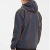 Giacca sportiva riflettente arcobaleno con cerniera impermeabile a maniche lunghe da uomo personalizzata del produttore OEM