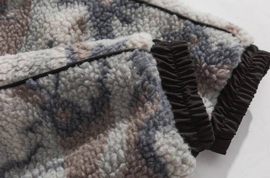 OEM-producent tilpasset herre bomuldspolstret modecamouflagejakke i polar fleece