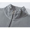 OEM-produsent Distressed Quarter Zip Stativ Krage L&oslash;s Fit Pullover med lommer Acid Wash Sweatshirts