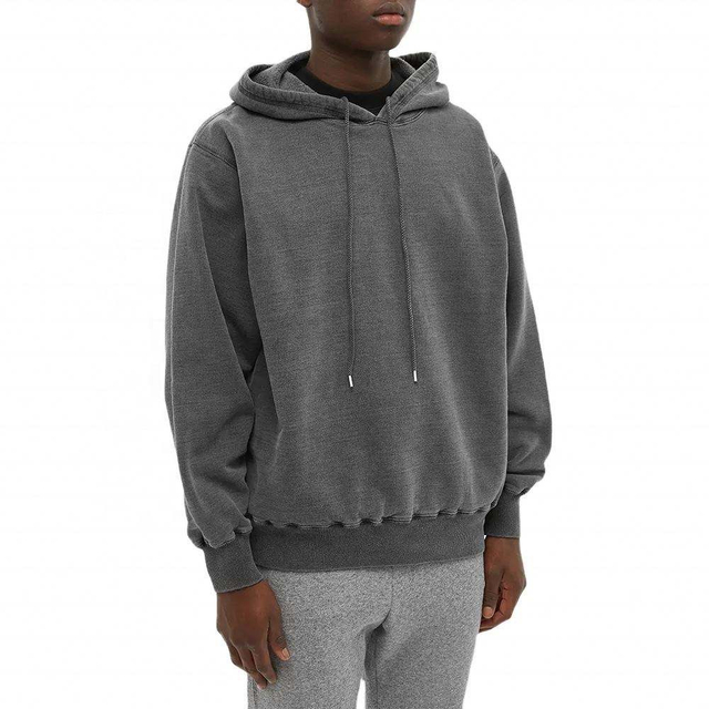 ຜູ້ຜະລິດ OEM Vintage Washed Hoodies Mens Custom Blank Drawstring Hoody Pullover Hoodies