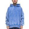 OEM-fabrikant op maat gemaakte oversized vintage acid wash zwaargewicht blanco hoodie-trui met verstelbare mouwen