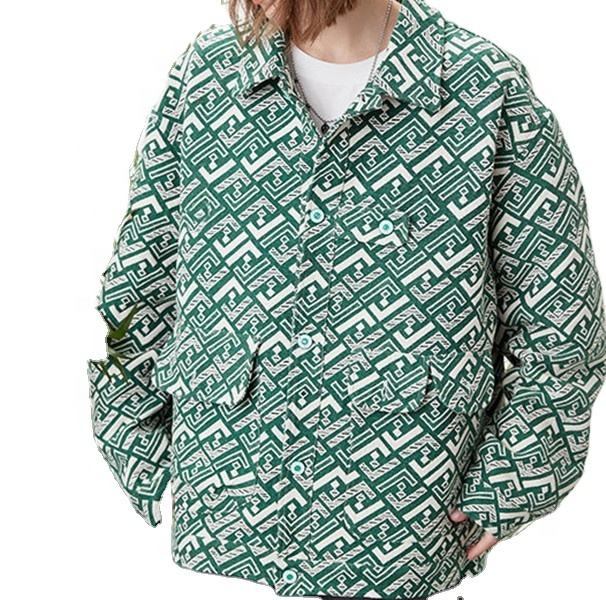 Pengeluar OEM Borong Fesyen Tersuai Longgar Saiz Besar Jaket Pakaian Kerja Kasual Lapel Lelaki