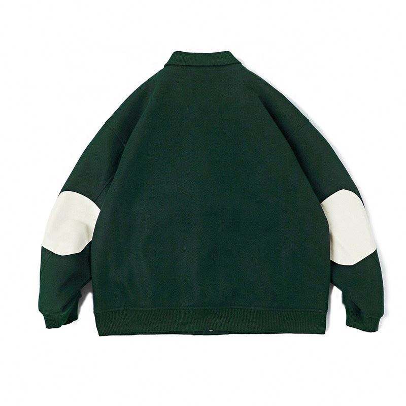 Veste bombardier am&eacute;ricaine frite, fabricant OEM, nouveau Logo personnalis&eacute;, monogramme de rue, Style Baseball