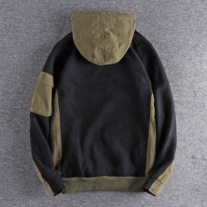 Producent OEM Dostosowana kieszeń z blokiem kolor&oacute;w Casualowa niestandardowa bluza Ponadgabarytowa bluza z kapturem Męska bluza z kapturem