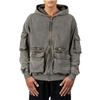 OEM Manufacturer Mens Shirt 3D Pocket Heavyweight Cotton lavit Zipper Hoodie Tutus