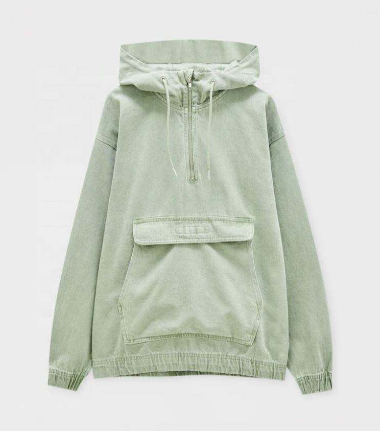 Κατασκευαστής Oem Κινεζικό Factory Plus Size Custom Denim Jacket Anorak
