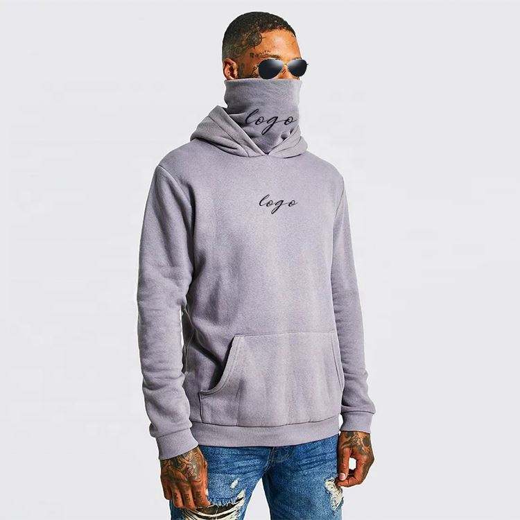 OEM-producent Brugerdefinerede herrefrakker Bomuld 450 Gsm French Terry Heavyweight Turtle Neck Sweatshirt Oversized h&aelig;ttetr&oslash;je