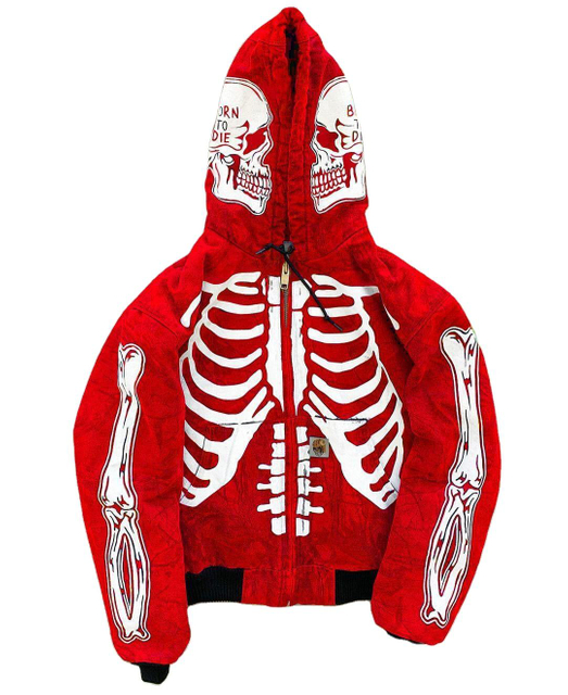 Persoonlijkheid skelet schedel heren kunnen worden aangepast hoodie