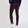 OEM personnaliser le pantalon chino skinny &agrave; carreaux rouges pour hommes