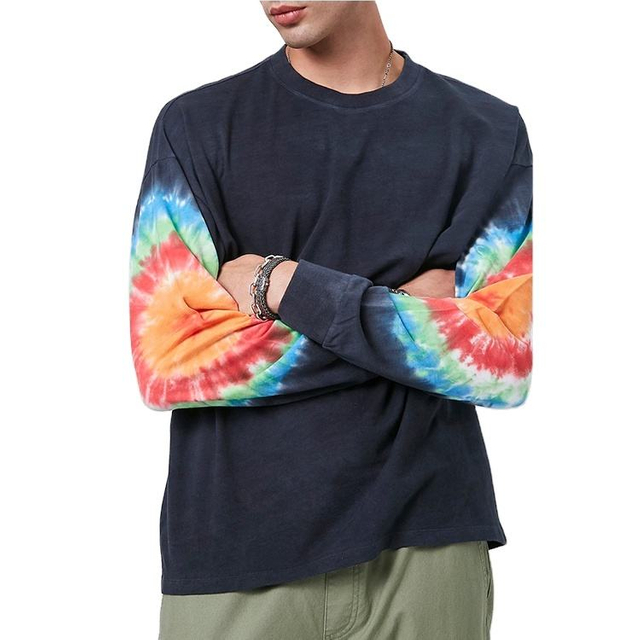 Популярные уличные спортивные толстовки с капюшоном Man'stie Dye Crew Neck
