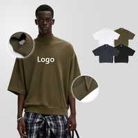 K1130 T-shirt &agrave; col mi-hauteur et ourlet allong&eacute;