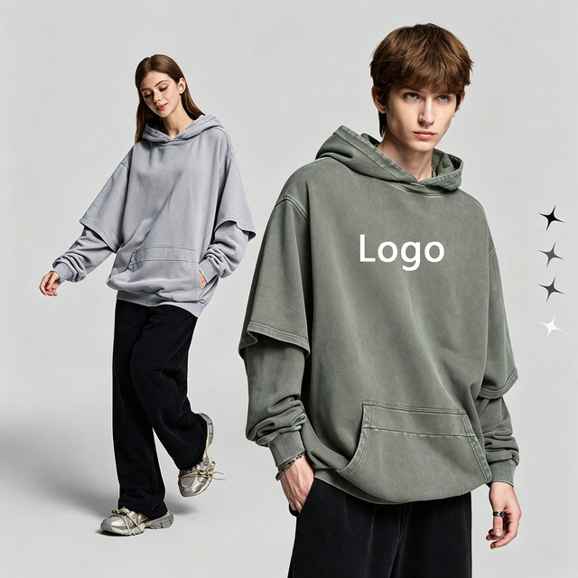 1279 moletom com capuz masculino de dupla camada 400Gsm