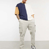 Bulk Salg h&oslash;jkvalitets T-shirts Custom Color Block Kort&aelig;rmet M&aelig;nd Drop Shoulder T-shirt