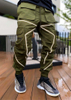Pantaloni in nylon cargo da uomo con design a strisce riflettenti del produttore OEM Pantaloni in nylon ad asciugatura rapida
