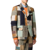 OEM-tillverkare Custom Fashion L&aring;ng&auml;rmad Enkelkn&auml;ppt Patchwork Grafisk Design Patch Broderad Blazer Jacka