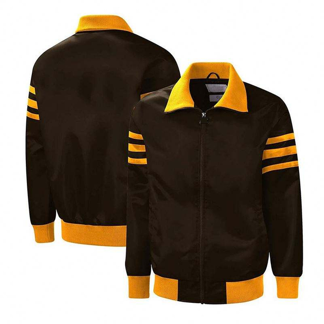 Pengilang OEM Kastam Lelaki Berkualiti Tinggi Patchwork Luaran Lengan Panjang Kolar Turn-Down Jaket Kasual Sukan Zip Kolar