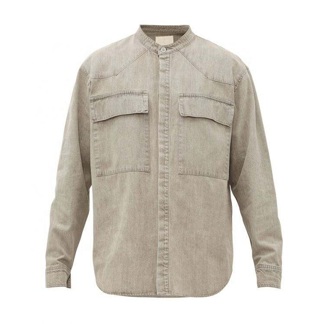 OEM ražotāju ražotāji pielāgoti LOGO ikdienas krekli Vīriešu viegls, mīksts, mazgāts džinsa krekli