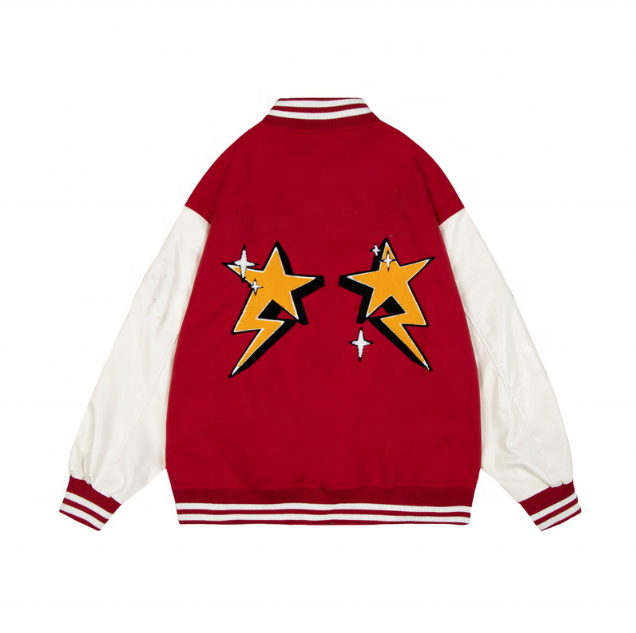 Чоловіча куртка з поліуретановою клаптиковою вишивкою, налаштована виробником оригінального обладнання