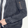 ผู้ชายเสื้อผ้าแฟชั่น Jaket กางเกงยีนส์ Zip Up แจ็คเก็ตยีนส์