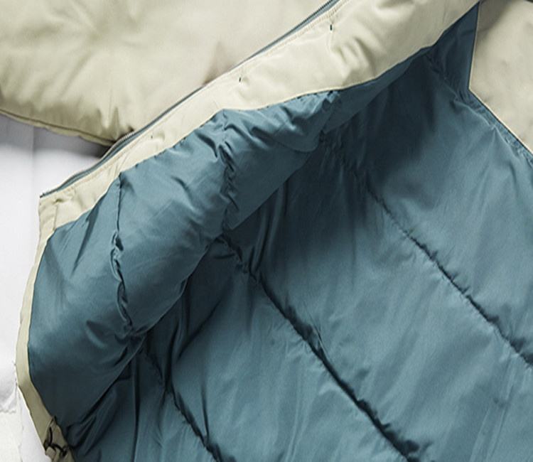 Nh&agrave; sản xuất Oem &Aacute;o kho&aacute;c nam t&ugrave;y chỉnh Thời trang m&agrave;u tương phản đơn giản &Aacute;o kho&aacute;c cỡ lớn chần b&ocirc;ng