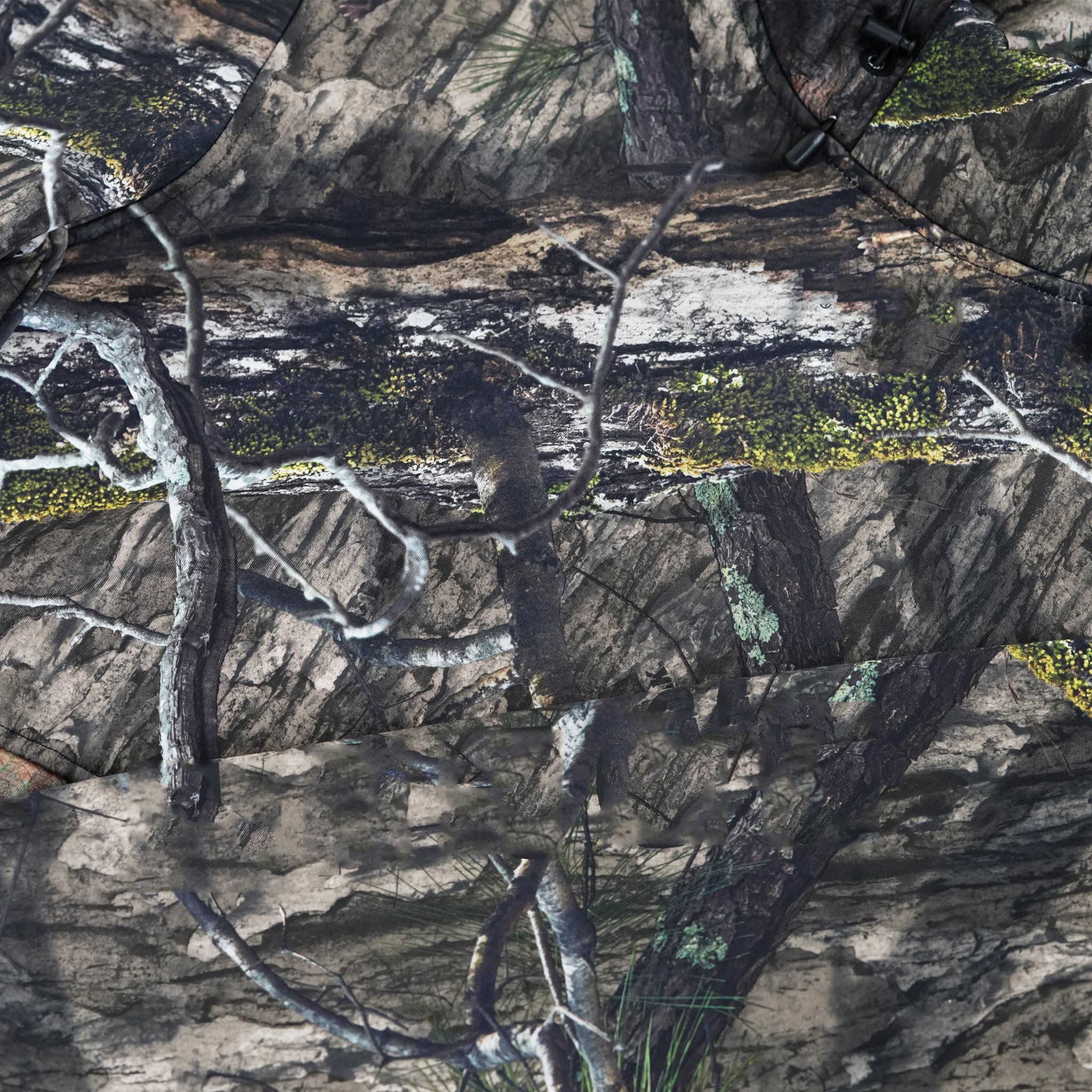 OEM-fabrikant Aangepast logo 100% polygebonden microfleece Mossy Camo Face Cover Heren Visserijhoodie