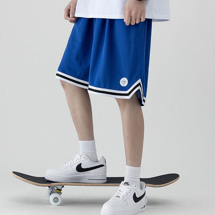 Shorts de malha personalizados dos fabricantes, shorts de basquete superdimensionados leves de ver&atilde;o, shorts de malha masculinos