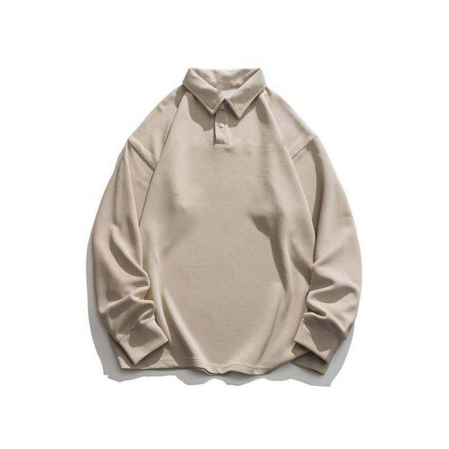 Pengilang OEM Fesyen Personaliti Kasual Tersuai Warna Pepejal Lapel Sederhana Jaket Sweatshirt Lelaki Bersaiz Besar