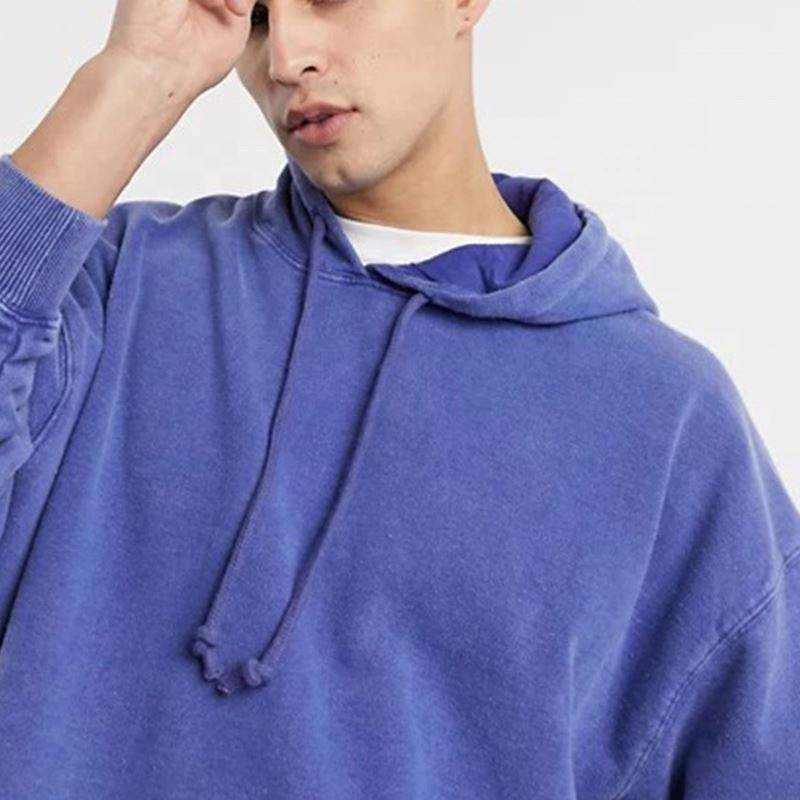 OEM v&yacute;robce Zak&aacute;zkov&aacute; p&aacute;nsk&aacute; tloušťka Těžk&aacute; v&aacute;ha Bavlna Oversized Vintage Pran&yacute; Šed&yacute; pulovr s kapuc&iacute;
