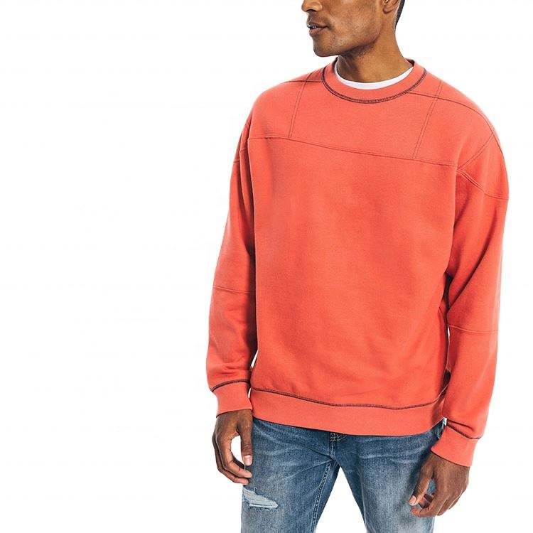 OEM Manufacturer Plain Oversized Crew Neck Sweatshirt Custom Printing Men's Sweatshirts And Hoodies Clothing