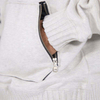 OEM Manufacturer Custom High Quality Oversized Cotton Zipper Macropus Pocket Gray Plain Hoodies Pullover