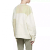 OEM-valmistajan r&auml;&auml;t&auml;l&ouml;ity miesten paneloitu v&auml;rilohko Patchwork Crewneck Oversize villapaita