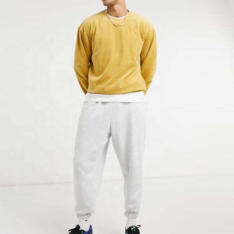 Kot Lelaki Pullover Leher Krew Pengilang OEM Tersuai Kosong Korduroi Kosong Kot