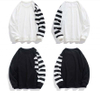 OEM Tillverkare Anpassad Stripe Casual Custom Sweatshirt Plus Size Hoodies Herr Hoodies