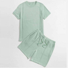 Summer Brand Tracksuits Seam Front Detail Solid Color Tracksuit 2 Piece Mens Shorts Tracksuit