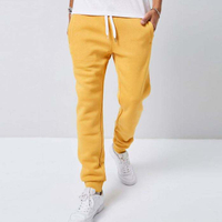 ผู้ผลิตกางเกงแบบกำหนดเองผู้ชาย Drawstring เอวสีทึบขนแกะผู้ชาย Jogger Sweatpants