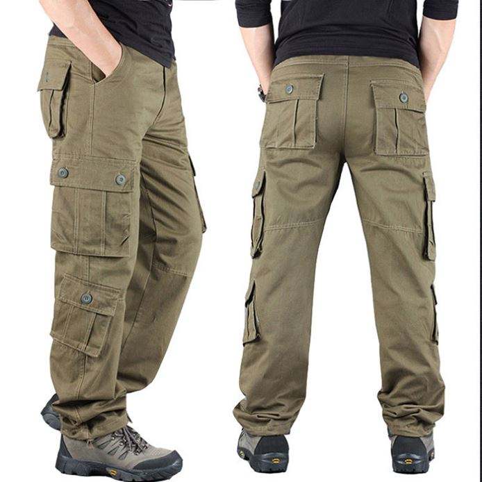 Προσαρμοσμένο Tactical Pants Μονόχρωμο Λειτουργικό ανδρικό παντελόνι Cargo εξωτερικού χώρου