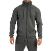 Novo design masculino personalizado esporte fitness roupas com capuz com z&iacute;per de pouco peso