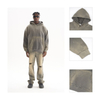 360 Gsm Vintage Acid Wash Distressed Monkey Sprayed Custom Logo Sweatpants And Hoodie Set
