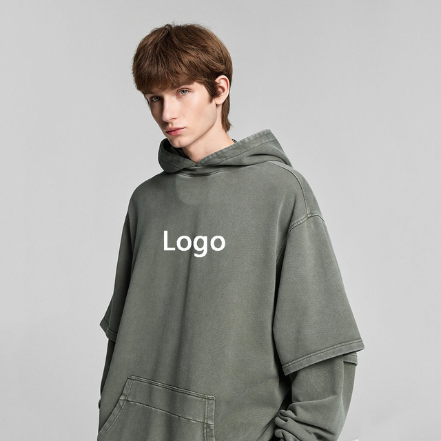 1279 moletom com capuz masculino de dupla camada 400Gsm