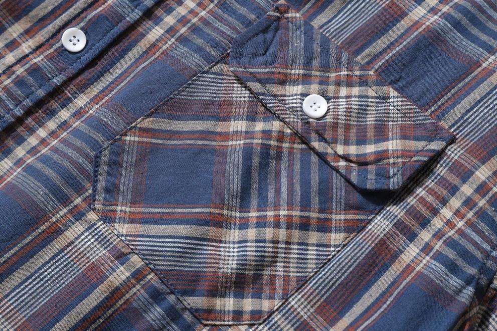 Proizvajalec OEM, veleprodajne bombažne srajce za prosti čas, prevelike velikosti, v celoti karirasto potiskane starinske moške srajce na reverje