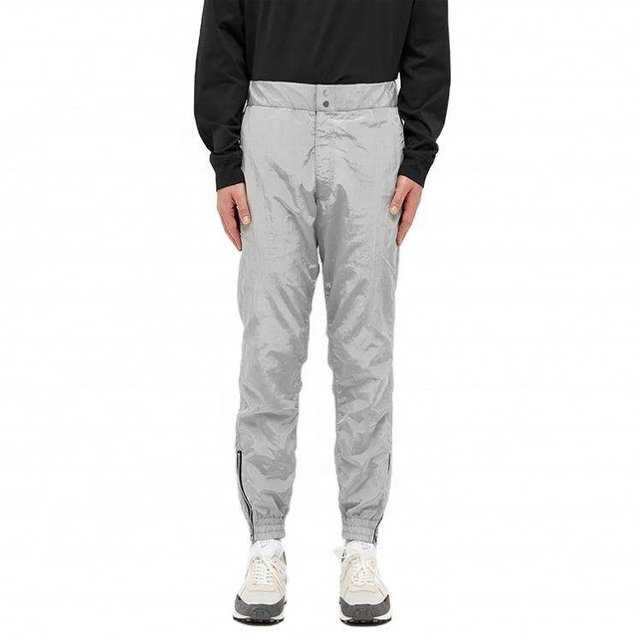 OEM Manufacturer Custom Men Clothing 100% Nylon Elastic Waist Zipper Cuff plain Color Pants Wholesale Track Pants