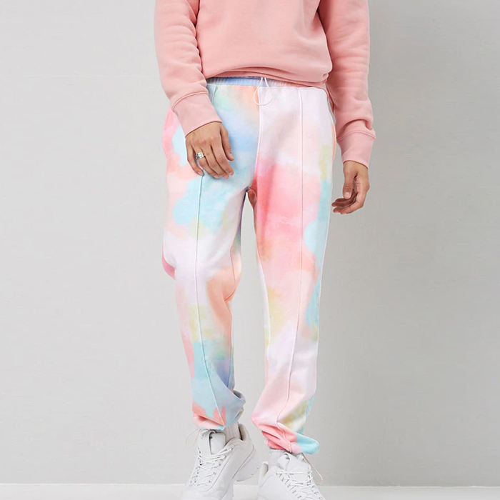 Pantalon de surv&ecirc;tement pour hommes, teinture par nouage, cordon de serrage, vente en gros, haute qualit&eacute;