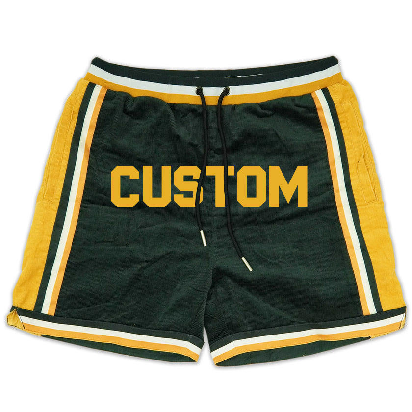 Pantaloncini da basket con logo personalizzato stampato da uomo in felpa sportiva da palestra di alta qualit&agrave; del produttore OEM