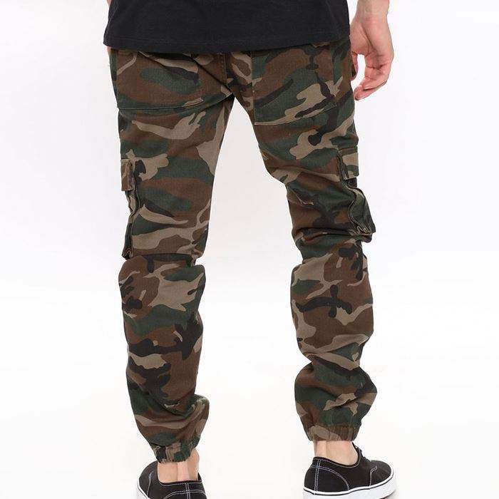 ຜູ້ຊາຍ Joggers Sweatpants Camo ພິມ Cargo ໂສ້ງ Jogger