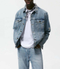 OEM-produsent tilpasset menns bomull Streetwear Button Up Vintage distressed jeansjakke